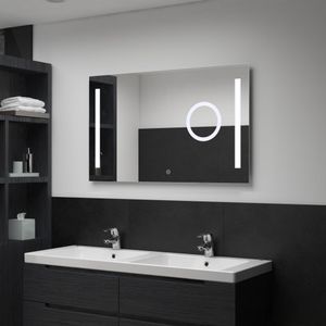 VidaXL Badkamerspiegel led met aanraaksensor 100x60 cm