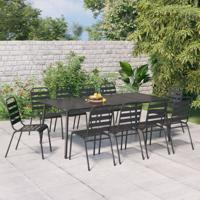 11-delige Tuinset staal antracietkleurig 11-delige Tuinset staal antracietkleurig