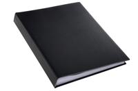 Showmap rillstab a4 8 kanaals 80 tassen zwart