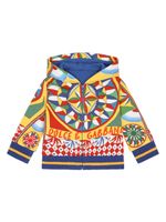 Dolce & Gabbana Kids hoodie en coton à imprimé graphique - Jaune - thumbnail