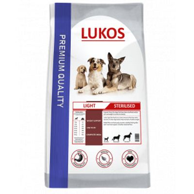 Lukos Light Sterilised - premium hondenvoer 3 kg