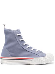 Thom Browne RWB-stripe high-top sneakers - Bleu