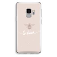Be(e) kind: Samsung Galaxy S9 Transparant Hoesje - thumbnail