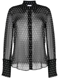 Patrizia Pepe chemise à pois - Noir