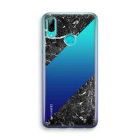Zwart marmer: Huawei P Smart (2019) Transparant Hoesje