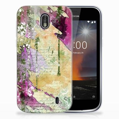 Smartphone hoesje Nokia 1 Letter Painting Smartphone hoesje Nokia 1 Letter Painting