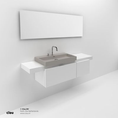 Planchet Clou Match Me Melamine 150cm Hoogglans Wit Incl. Bevestigingsmateriaal