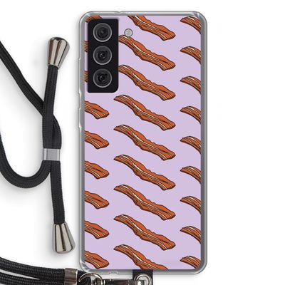 Bacon to my eggs #2: Samsung Galaxy S21 FE Transparant Hoesje met koord