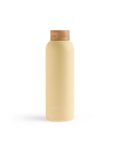 Waterdrop Roestvrijstalen drinkfles pastel yellow matt 600ml