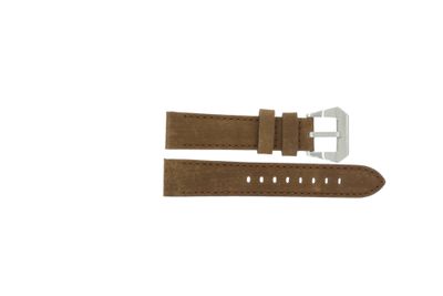 Max horlogeband BR / 20mm Leder Bruin 20mm + bruin stiksel