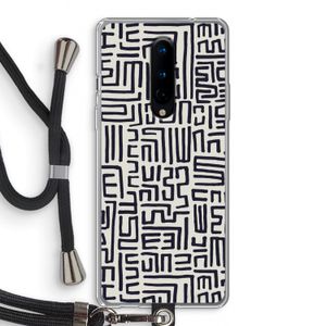 Moroccan Print: OnePlus 8 Transparant Hoesje met koord