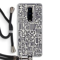 Moroccan Print: OnePlus 8 Transparant Hoesje met koord