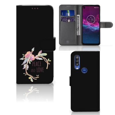 Motorola One Action Leuk Hoesje Boho Text Motorola One Action Leuk Hoesje Boho Text