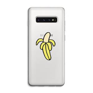 Banana: Samsung Galaxy S10 4G Transparant Hoesje