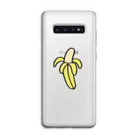 Banana: Samsung Galaxy S10 4G Transparant Hoesje - thumbnail