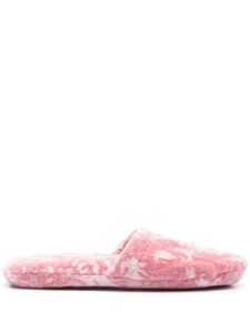 Versace chaussons à motif en jacquard - Rose