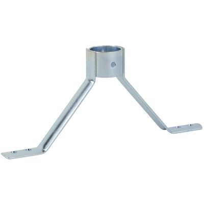 Stokhouder metaal - 3 x 18.5 x 7.5 cm - voor bezemstelen van 24 mm breed
