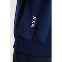 Ajax hoodie met logo donkerblauw/lichtblauw - thumbnail
