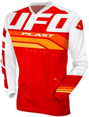 UFO PLAST Mx jersey ufo horizon red gr. l