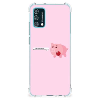 Samsung Galaxy M02s | A02s Stevig | Bumper Hoesje | Pig Mud Samsung Galaxy M02s | A02s Stevig | Bumper Hoesje | Pig Mud