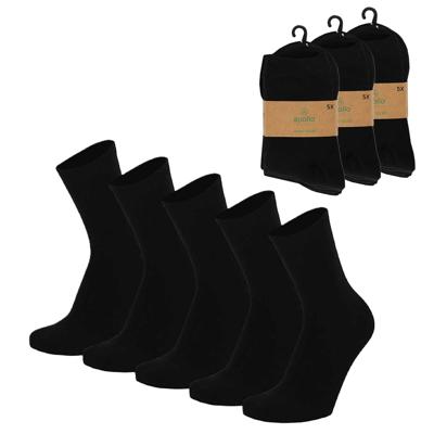 Apollo Kindersokken - 15x Paar - zwart - basic sokken - bundel sokken