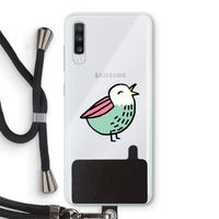 Birdy: Samsung Galaxy A70 Transparant Hoesje met koord