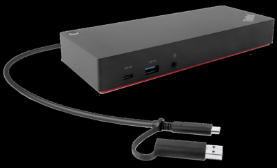 Lenovo 40AF0135EU notebook dock & poortreplicator Bedraad Zwart
