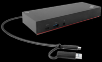 Lenovo 40AF0135EU notebook dock & poortreplicator Bedraad Zwart