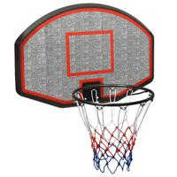 VidaXL Basketbalbord 90x60x2 cm polyetheen zwart - thumbnail