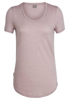 Icebreaker T-shirt Solace dames merinowol lichtblauw Icebreaker T-shirt Solace dames merinowol lichtblauw