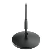 K&M 23320 Microfoon tafelstatief laag met ronde voet