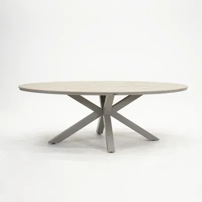 Edison tafel 220x115xH75 cm taupe/teak