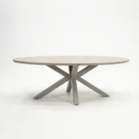 Edison tafel 220x115xH75 cm taupe/teak