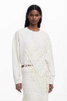 Franje sweatshirt - WHITE - L