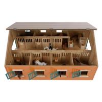 Kids Globe globe paardenstal met 7 boxen, 1:24