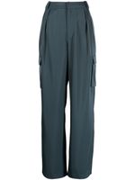 Rails pantalon satiné Harlow à poches cargo - Bleu