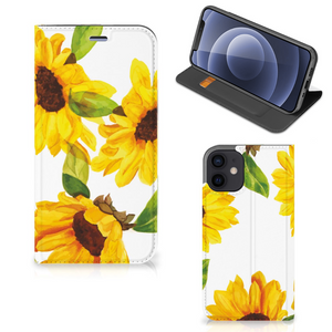 Smart Cover voor iPhone 12 Mini Zonnebloemen