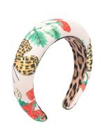 Roberto Cavalli Junior serre-tête à motif graphique - Rose