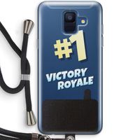 Victory Royale: Samsung Galaxy A6 (2018) Transparant Hoesje met koord