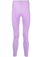 Comme des Garçons Homme Plus legging à rayures - Violet