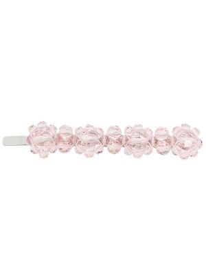 Simone Rocha barrette à ornements en cristal - Rose