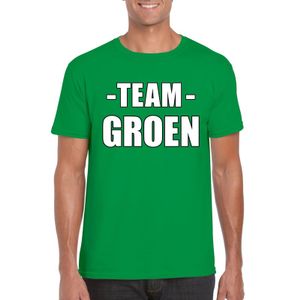 Team groen shirt heren voor sportdag 2XL  -