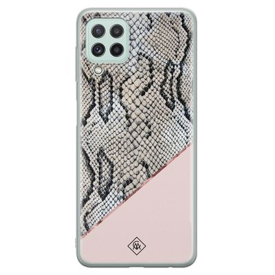 Samsung Galaxy A22 4G siliconen hoesje - Snake print