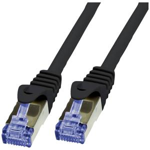 Value 21.99.0722 RJ45 Netwerkkabel, patchkabel CAT 6A S/FTP 50.00 m Zwart Afgeschermd (dubbel), Halogeenvrij, Vlambestendig 1 stuk(s)