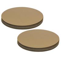 Onderzetters voor glazen - 12x stuks - metallic goud - metaal - 10 x 10 cm