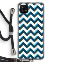 Onderbroken lijn: Samsung Galaxy A22 5G Transparant Hoesje met koord