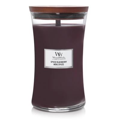 Woodwick spiced blackberry large candle