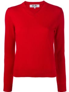 Comme Des Garçons Play classic knit sweater - Rouge