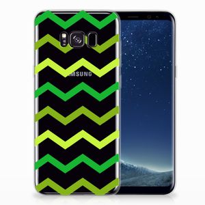 Samsung Galaxy S8 Plus TPU bumper Zigzag Groen