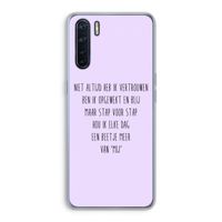 Zelfvertrouwen: Oppo A91 Transparant Hoesje